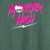 Women's - Monster High - Monster High Lightning Logo Lightweight French Terry Wide Neck Long Sleeve Shirt - 2 of 4