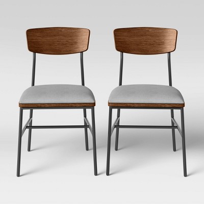 Photo 1 of 2pk Telstar Mid-Century Modern Mixed Material Dining Chair - Project 62