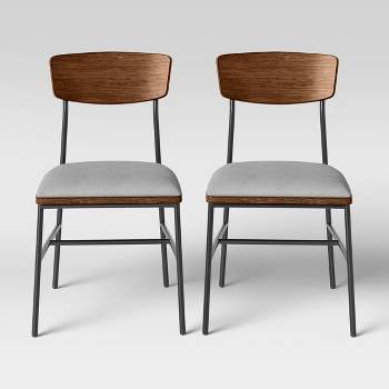 2pk Telstar Mid-Century Modern Mixed Material Dining Chair - Project 62™