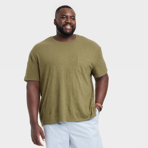 Men's Regular Fit Long Sleeve Crewneck T-shirt - Goodfellow & Co™ Aqua  Green S : Target