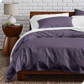 100% Organic Cotton Percale Duvet Cover and Sham Set by Bare Home