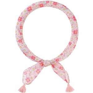INSPIRE CHIC Women's Floral Printed Tassel Square Scarves 23.6X23.6" 1Pc - 1 of 4