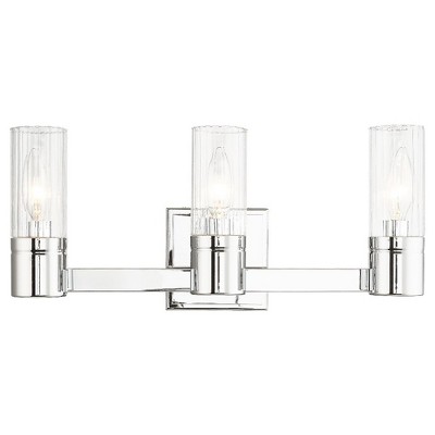 Livex Lighting Midtown 3 - Light Vanity in  Polished Chrome