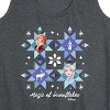 Women's - Frozen 2 - Magic Of Snowflake Christmas Graphic Racerback Tank - 2 of 4