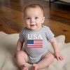 The Juniper Shop USA Flag Solid Baby Short Sleeve Bodysuit - 3 of 4