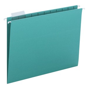 Smead Hanging File Folder with Tab, 1/5-Cut Adjustable Tab, Letter Size, 25 per Box - 1 of 4