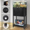 MaseiKar 5-10 Gallon Fish Tank Stand, Heavy Duty Aquarium Stand with Cabinet & Power Outlets for Fish Tank Accessories Storage, Double Tank Stand - 2 of 4