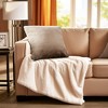 LIVN CO. Premium Faux Fur Square Decorative Pillow - 2 of 4