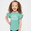 The Juniper Shop Tiny Little Bean Flutter Sleeve Tee - 2 of 4