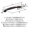 Amerock Intertwine 5-1/16 inch (128 mm) Center-to-Center Cabinet Pull or Furniture Pull - 3 of 4