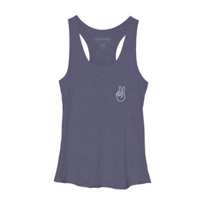 Women's Design By Humans peace By desiredesign Racerback Tank Top - 1 of 3