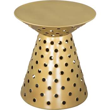 Kian Side Table Iron Gold - ZM Home