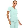 MediChic Scrubs for Women's V-Neck Scrub Set with Six Pocket Cargo Jogger Pants with 4-Way Stretch - 3 of 4