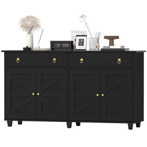 Snynuxx 55'' Sideboard Cabinet  with Drawer & Adjustable Shelves - 1 of 4