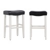 WestinTrends 29" Upholstered Saddle Seat Bar Stool - 3 of 4