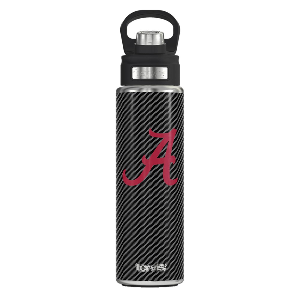 Photos - Water Bottle NCAA Alabama Crimson Tide Carbon Fiber Wide Mouth  - 24oz