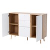 NicBex 47.24"/ 55.12" Modern Sideboard,Kitchen Storage Cabinets for Kitchen and Dining Room,White - 4 of 4