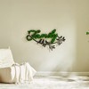 Gulches FAMILY Letter Art Moss Wall Decor - Nature-Inspired Iron Wall Art - 3 of 4