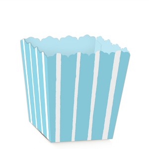 Big Dot of Happiness Blue Stripes - Party Mini Favor Boxes - Simple Party Treat Candy Boxes - Set of 12 - 1 of 4