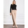 Hobemty Women's Long Sleeve Fall Winter Casual Work Mock Neck Top - 3 of 4