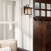 11.75" 1-Light Geometric Outdoor Wall Lantern Sconce Oil Rubbed Bronze - River of Goods: Stained Glass, ETL Listed - 3 of 4