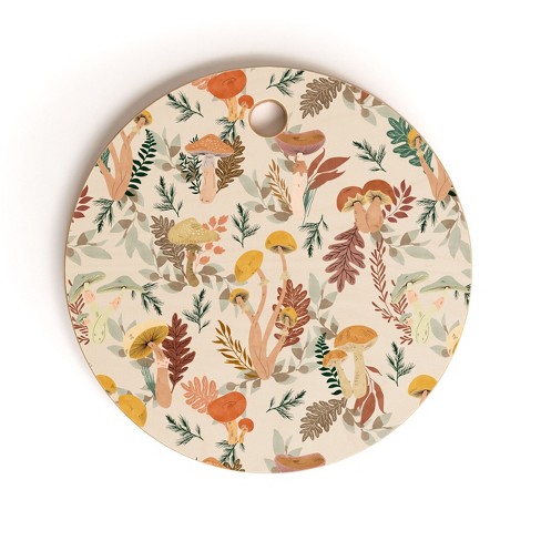 Marta Barragan Camarasa Colorful Wild Mushrooms Cutting Board - Deny Designs - image 1 of 3