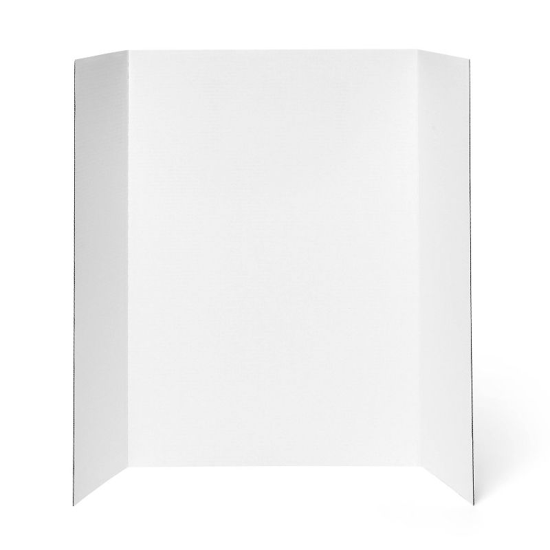 28&#34;x40&#34; Tri-Fold Presentation Corrugated Poster Board White - up &#38; up&#8482;, 2 of 4