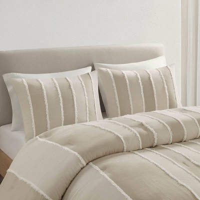 Taupe Full Cotton Down Alternative Comforter Set