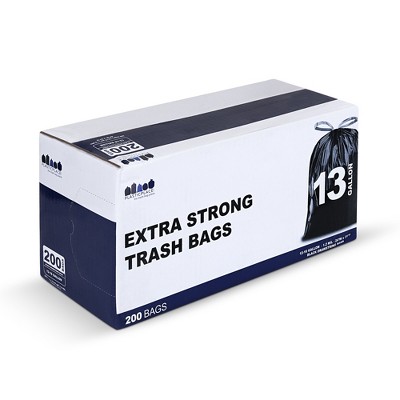 Heavy-Duty Black Drawstring Trash Bags, 33 Gallon, 100 Count