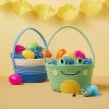 3oz Crinkle Easter Basket Grass Blue - Spritz™ - 2 of 3