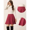 INSPIRE CHIC Women's Basic Faux Suede Flared Casual Mini Skater Skirt - 2 of 4