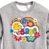 Boys' - Peanuts - Peace Floral & Colorful Woodstock Graphic Long Sleeve Fleece Sweatshirt - 2 of 4