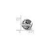Black Bow Jewelry Las Vegas Collage Sterling Silver Bead Charm with White Crystals - 3 of 4