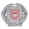 Simply Sage Market S.W.Smiley Smiley Face Hearts Sweatshirt - 3 of 4