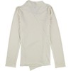 Alfani Womens Solid Wrap Blouse - 2 of 2