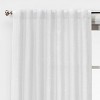 54x95 Light Filtering Linen Window Curtain Panel White - Threshold™ :  Target