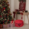 Simple Living Solutions 2-in-1 Quilted Red Zip Up Christmas Garland and Wreath Storage Bag 36" - 3 of 3