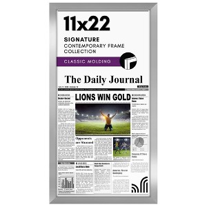 Americanflat 11x22 Newspaper Frame with plexiglass - Assorted Media Article Cover Frame - Available in a variety of Colors - 1 of 4