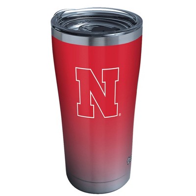 NCAA Nebraska Cornhuskers 20oz Ombre Stainless Steel Tumbler with Lid