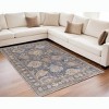 Blue Gray and Tan Oriental Hand Knotted Worn Faded Area Rug - 2 of 4