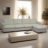 Modern Oversized Deep Seat Sectional Sofa with Reversible Chaise, Five-Seat Armless Couch in Loop Yarn Fabric - 4 of 4