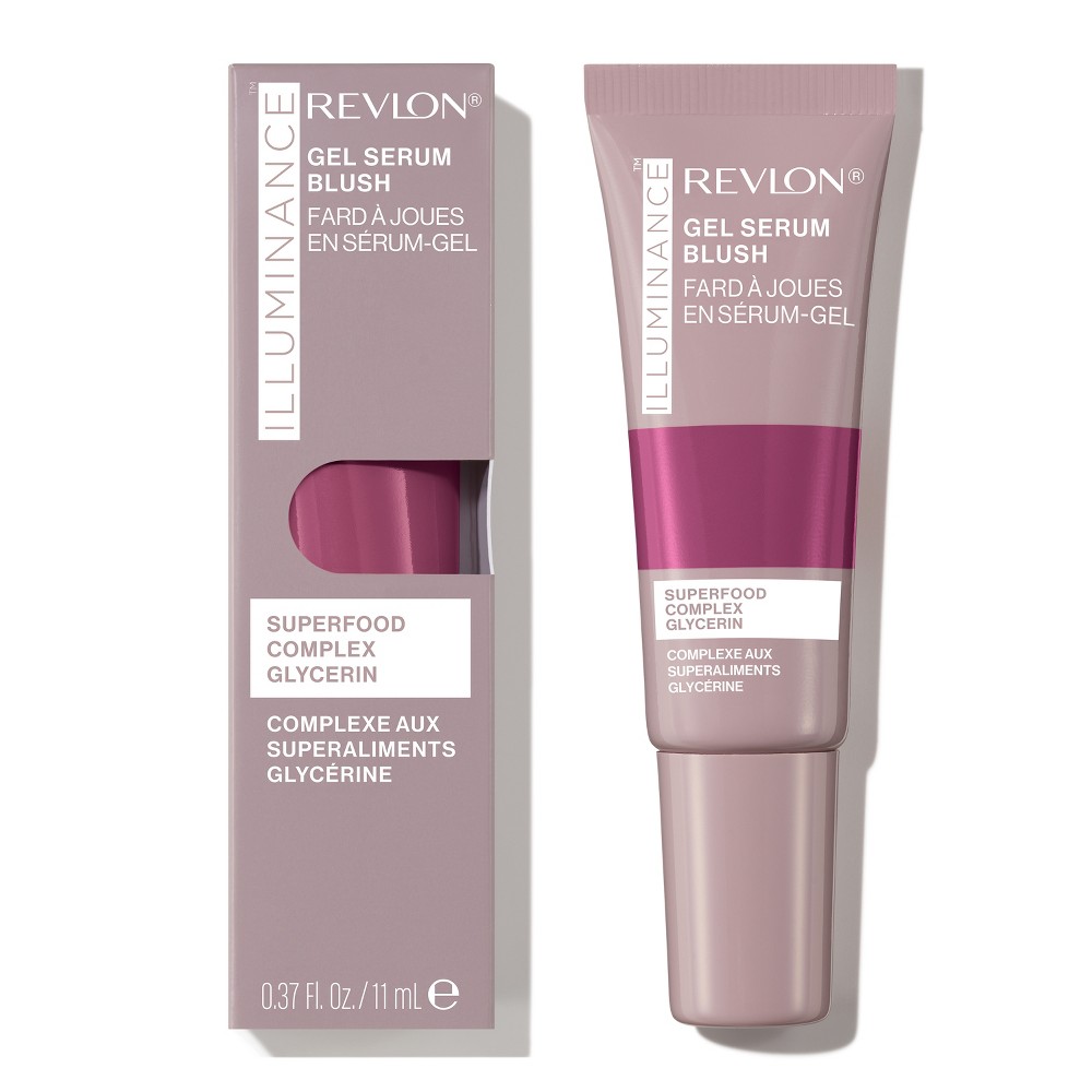 Photos - Other Cosmetics Revlon Illuminance Dewy Finish Gel Serum Blush - 140 Brilliant Berry - 0.3 