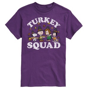Men's - Peanuts - Turkey Squad Short Sleeve Graphic T-Shirt - 1 of 4