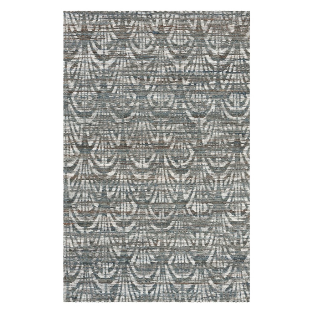 5'x8' Geometric Woven Area Rug Slate/Ivory - Safavieh