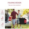 2 Piece Outdoor Patio Furniture Set with 2 Folding Padded Rocking Chairs, Bistro Style for Porch, Camping, Balcony - 4 of 4
