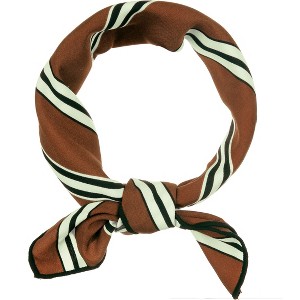 INSPIRE CHIC Women's Stripe Print Wrap Scarves Head Scarf Kerchief Neckerchief 1 Pc - 1 of 4