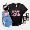 Simply Sage Market Women's Teach Love Inspire Flowers Short Sleeve Graphic Tee - 3 of 4