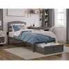 AFI Furnishings Warren Platform Bed TXL with Foot Drawer AG - 2 of 4