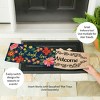 Evergreen Live Laugh Love Floral Sassafras Indoor Outdoor Switch Doormat 1'10"x10" Blue - 4 of 4