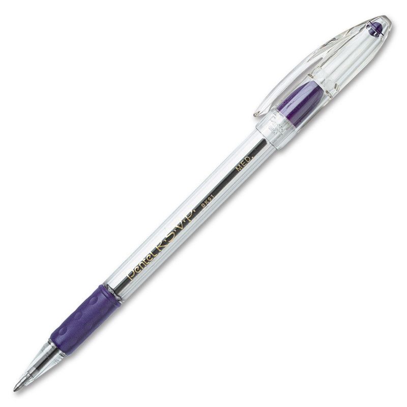 Pentel R.S.V.P. Ballpoint Pen, Medium Point, Violet, 1 of 2